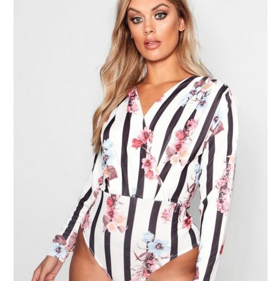 Tops - Floral bodysuit new